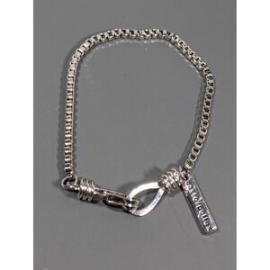 Castor Pollux 925 Sterling Silver Chain Bracelet Minimalist Designer 8"